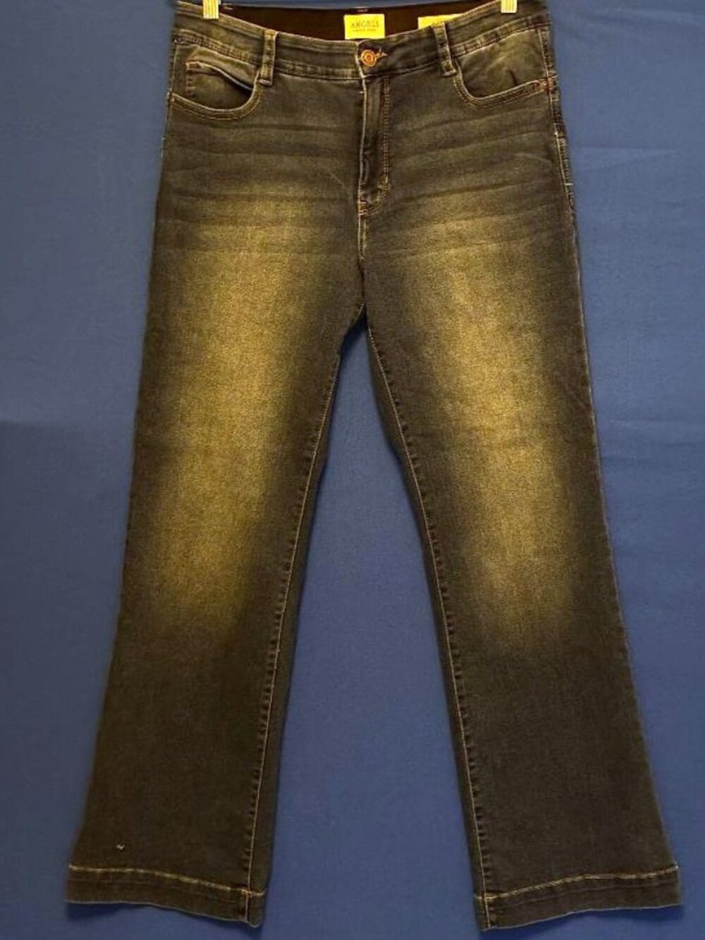 Angels Forever Young Everluxe Lift Flare Jeans Pacific Blue 12/31 EUC